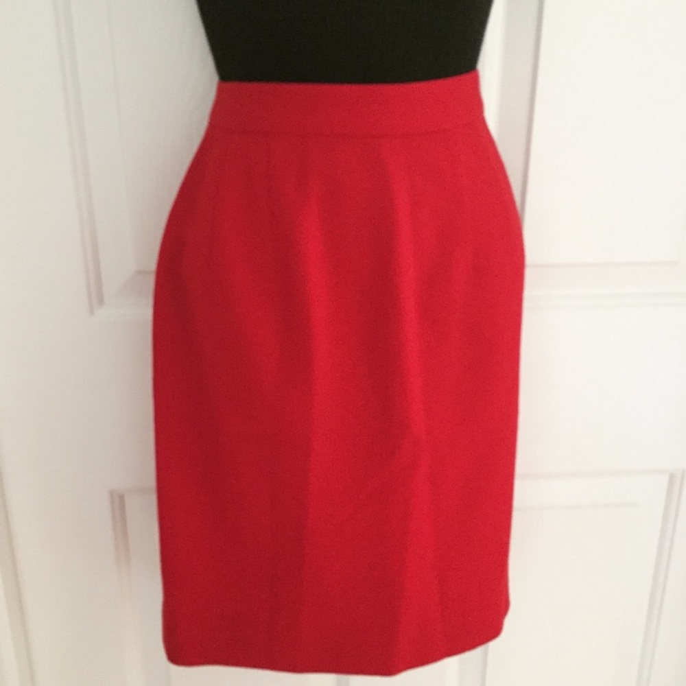 GIANNI Pencil Skirt - Red